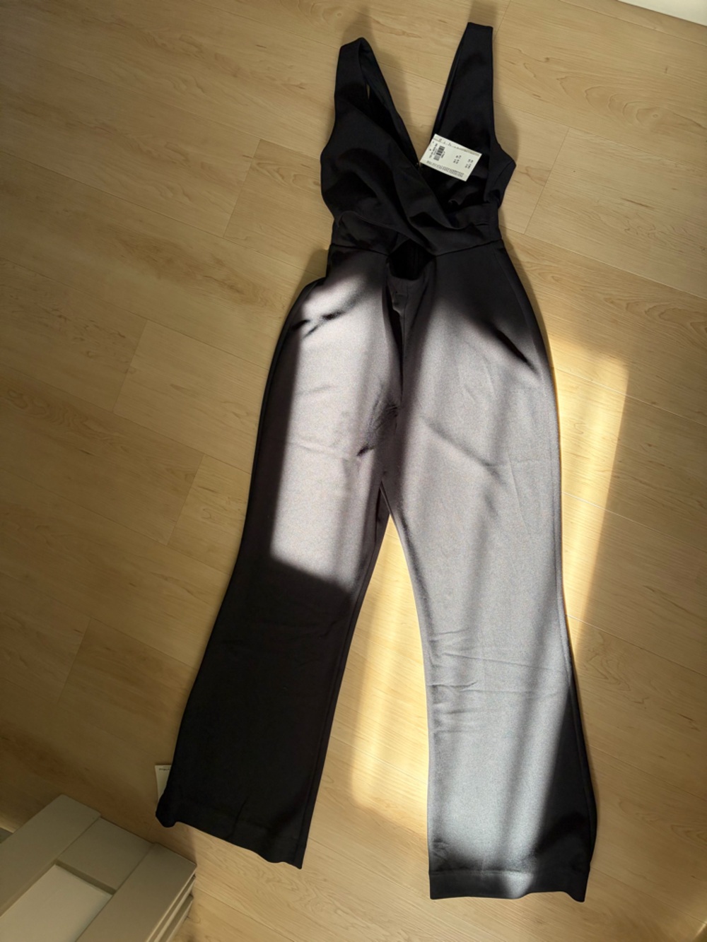 Abercrombie & Fitch Black Wide-Leg Jumpsuit